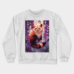 Red Panda in the Wisteria Crewneck Sweatshirt